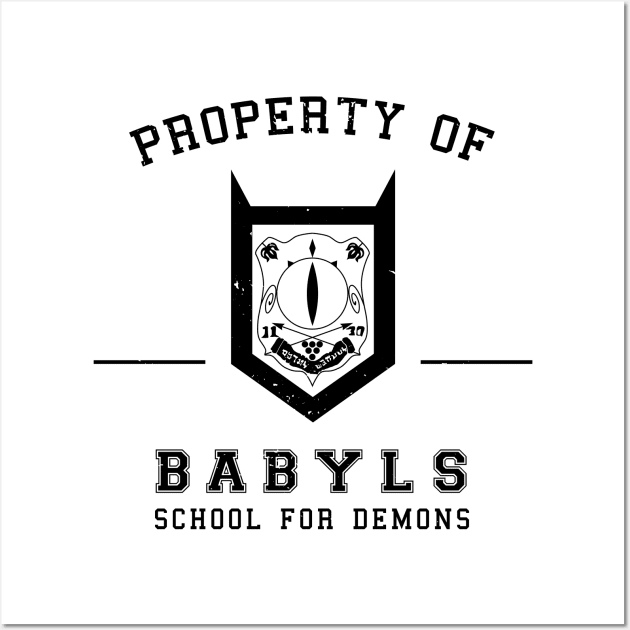 Property of Babyls School for Demons - Inverted Wall Art by CCDesign